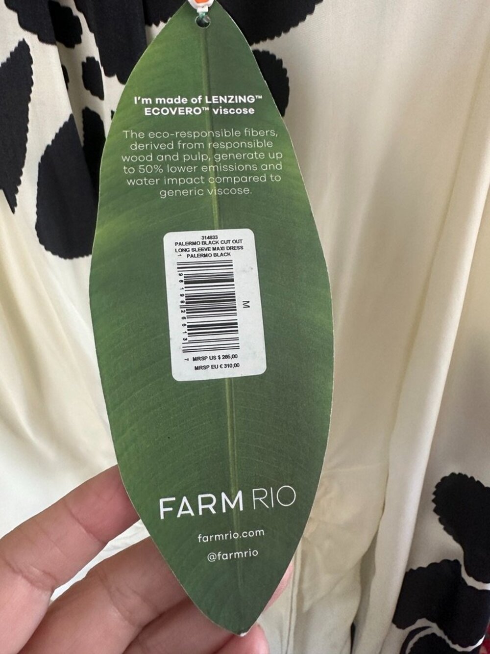 FARM Rio Palermo Cut-out Maxi Dress.  Size M - Picture 9 of 12